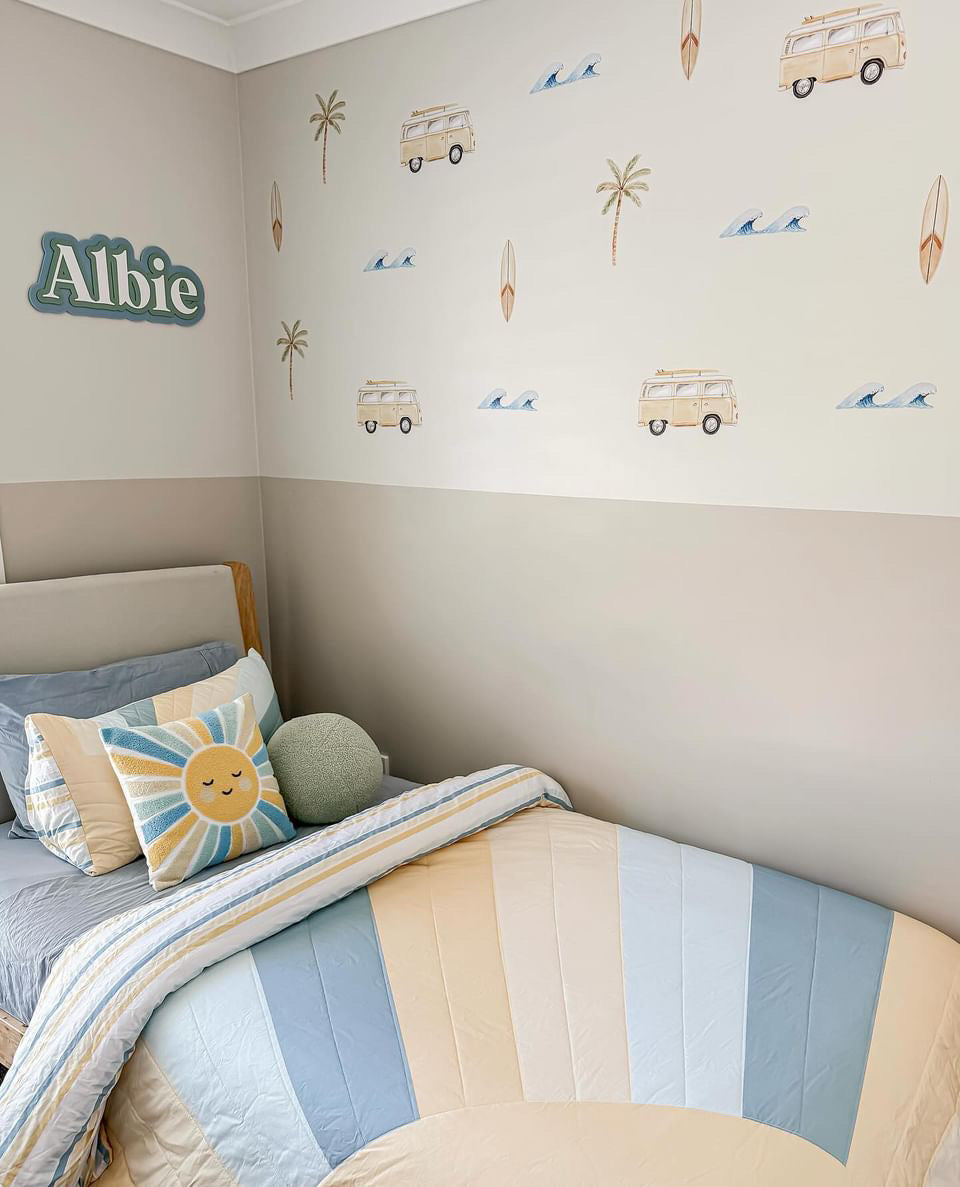 Coast Life Wall Stickers - Mustard