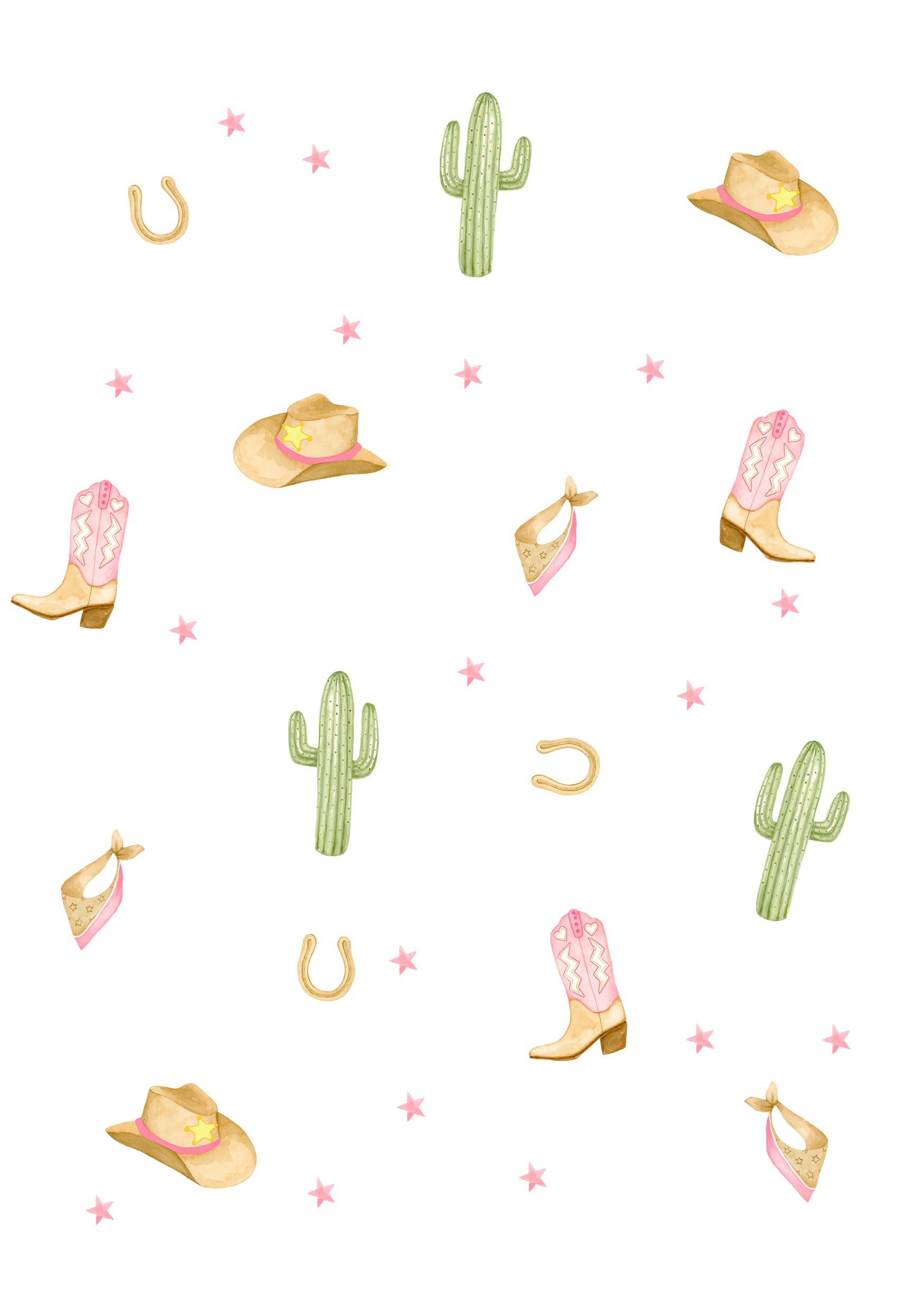 Mini Cowgirl Wall Stickers