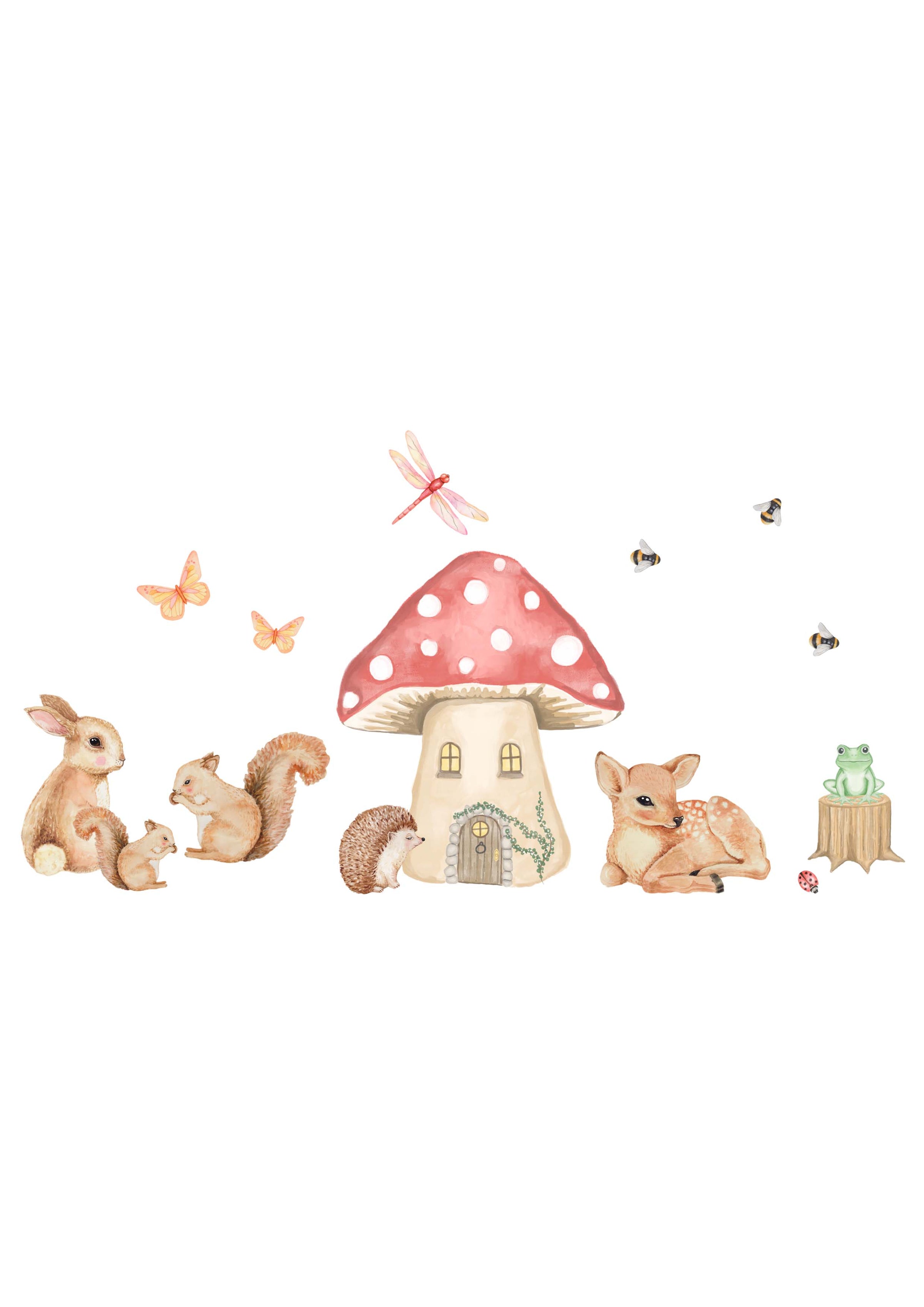 Toadstool House - Wall Stickers