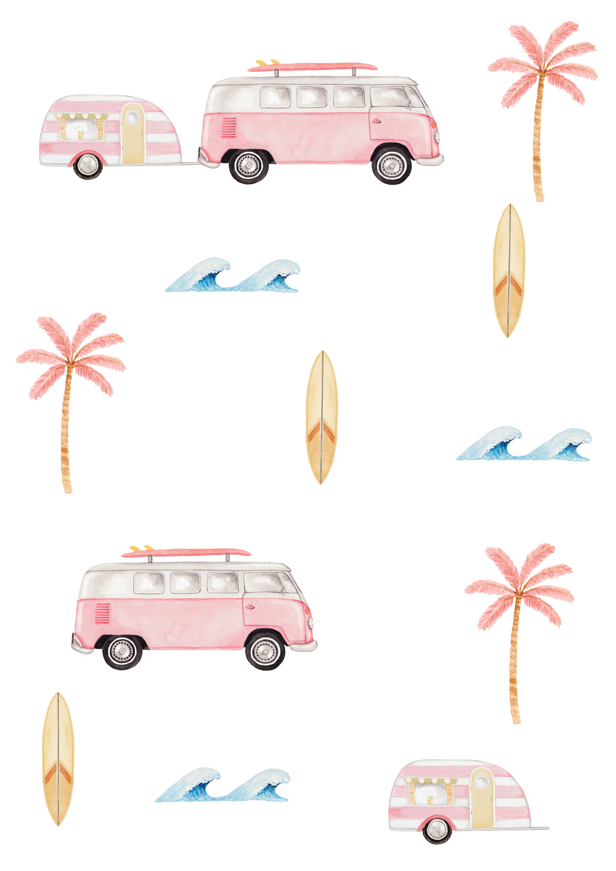 Mini Coast Life Wall Stickers Pink