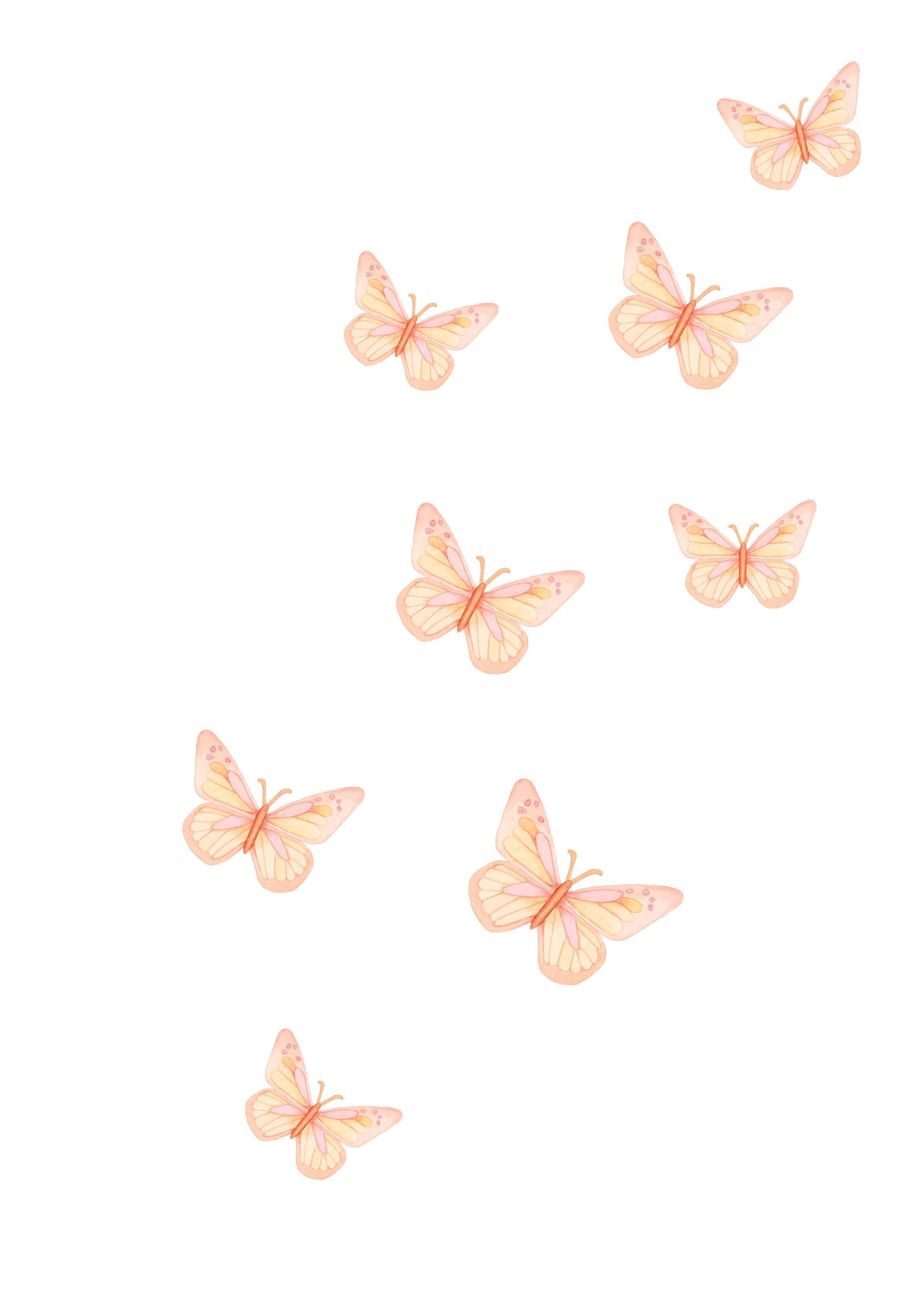 butterfly wall stickers for kids rooms. Made in Australia