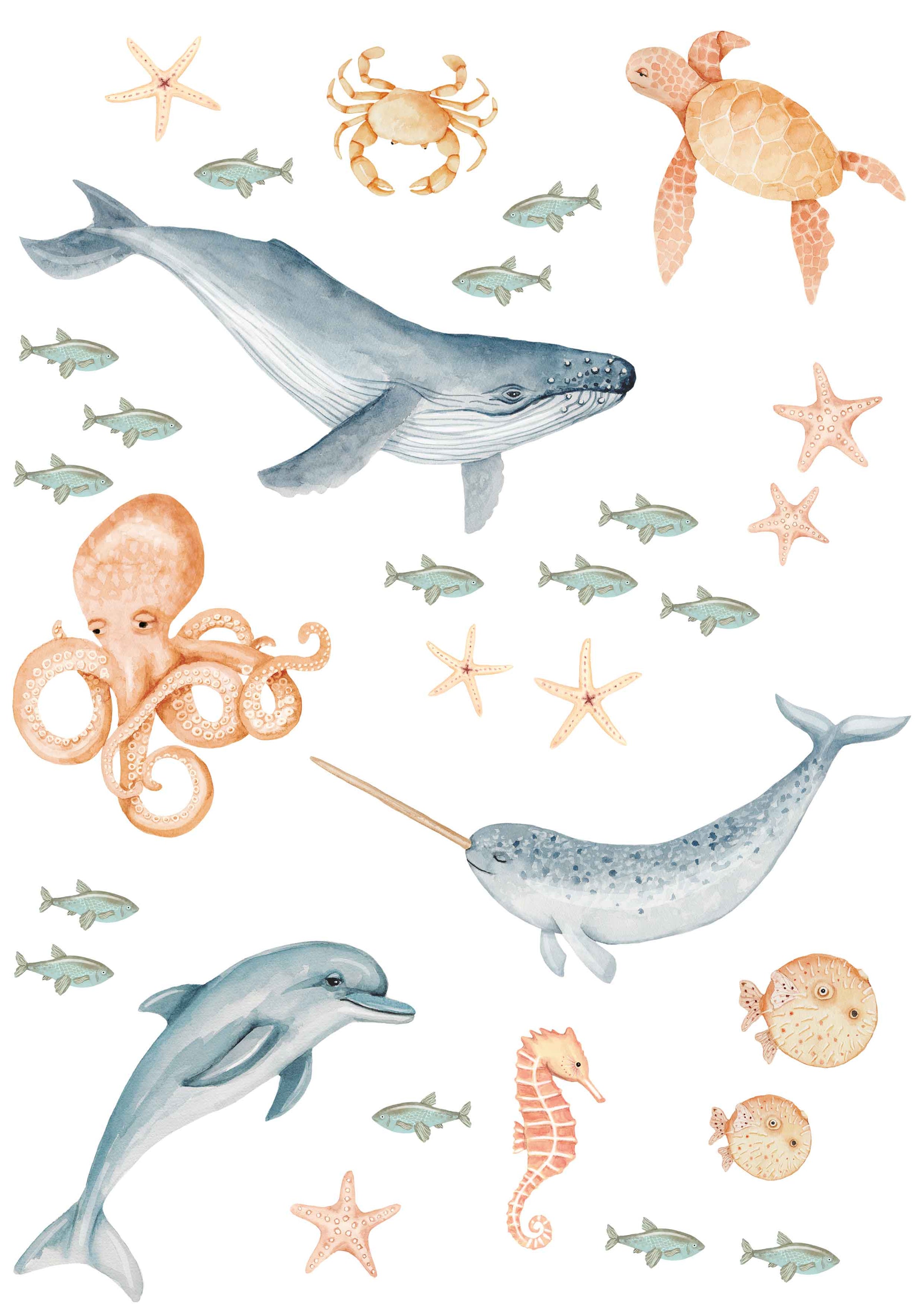 Mini Under The Sea wall stickers