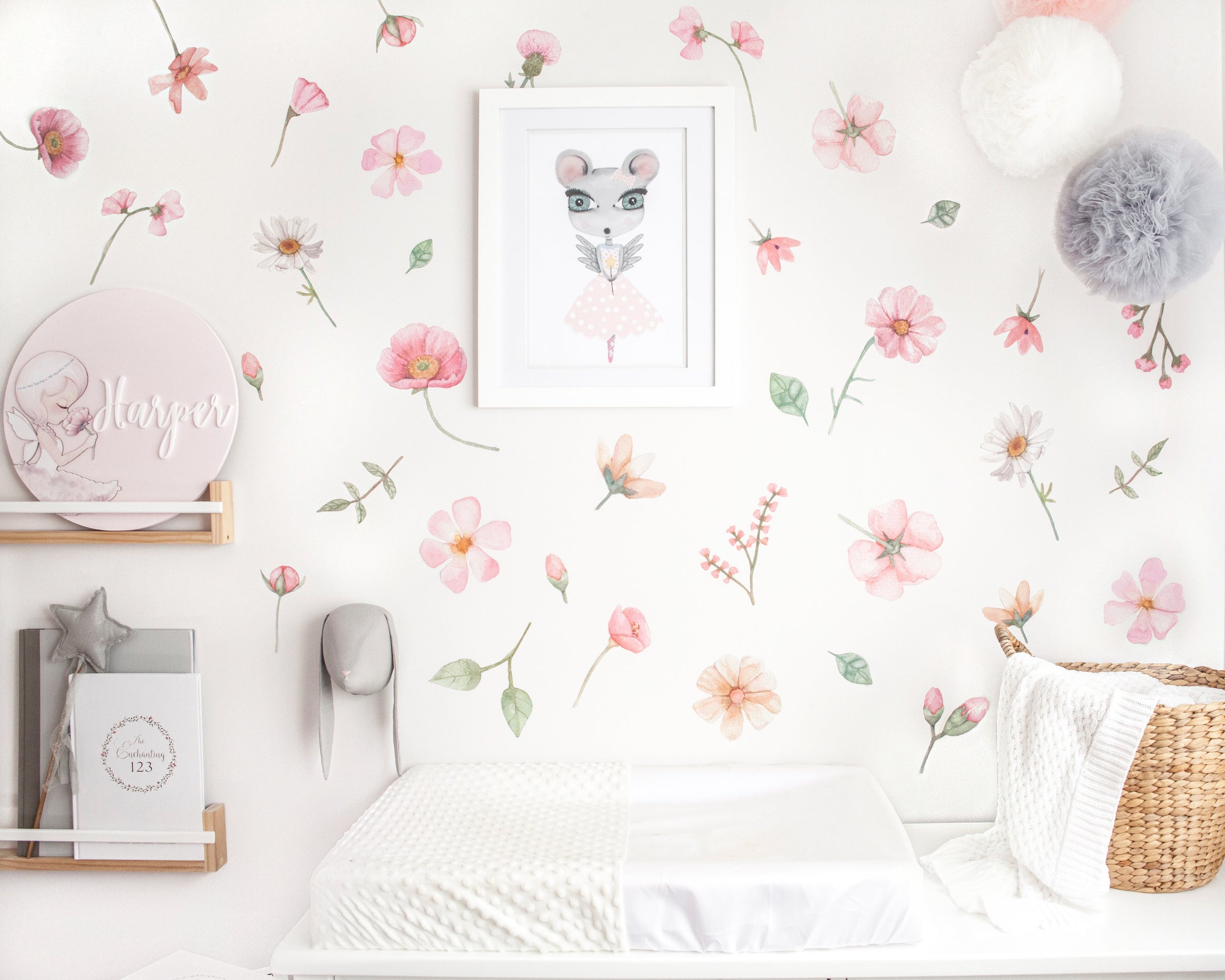 Falling Flowers - Wall Stickers