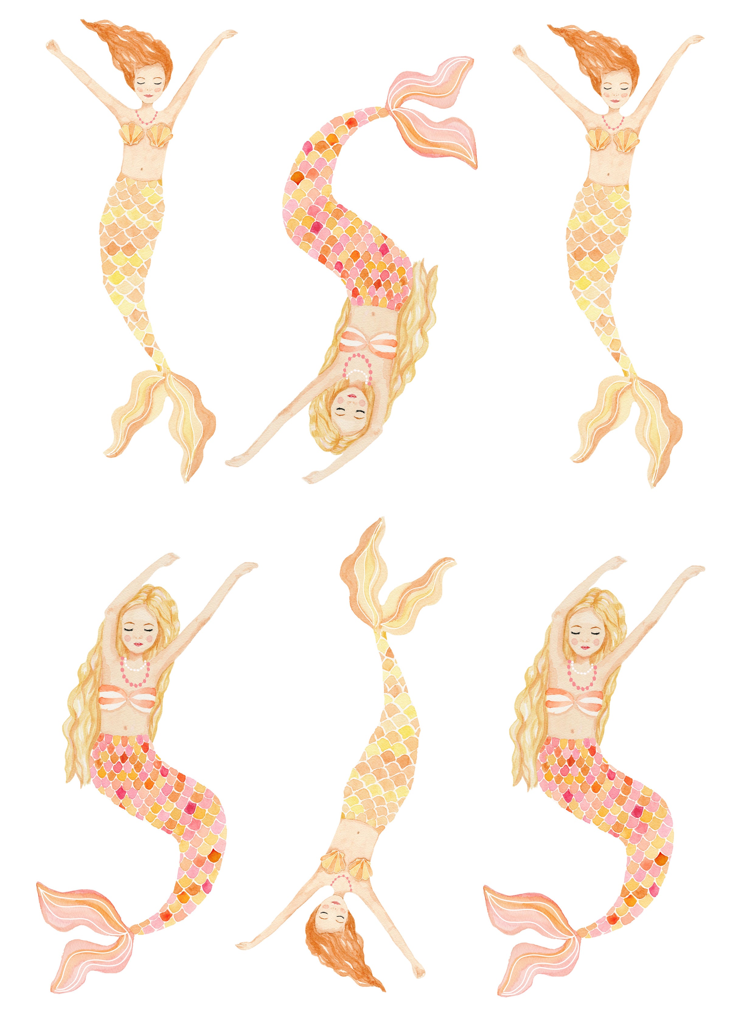 Mermaid Wall Stickers