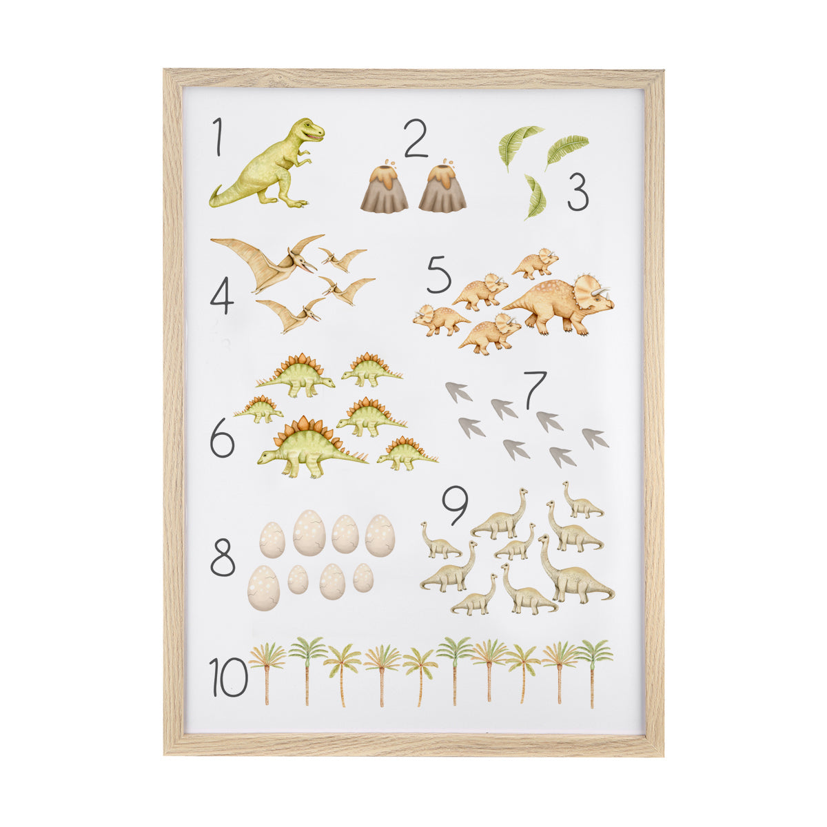 123 Print - Dinosaur Land