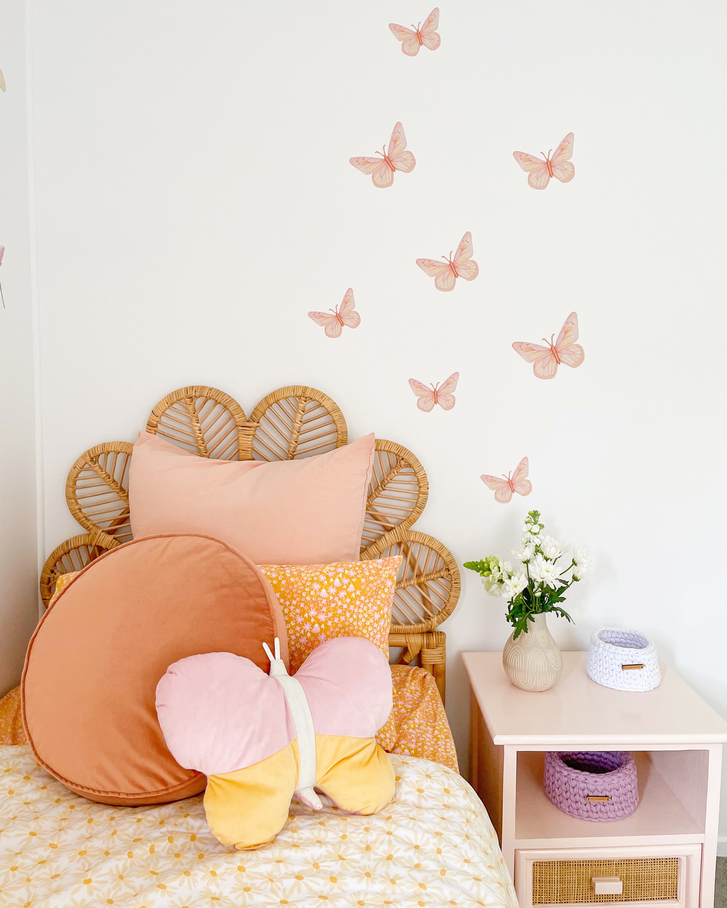 butterfly wall decals for kids bedrooms. Made in Australia