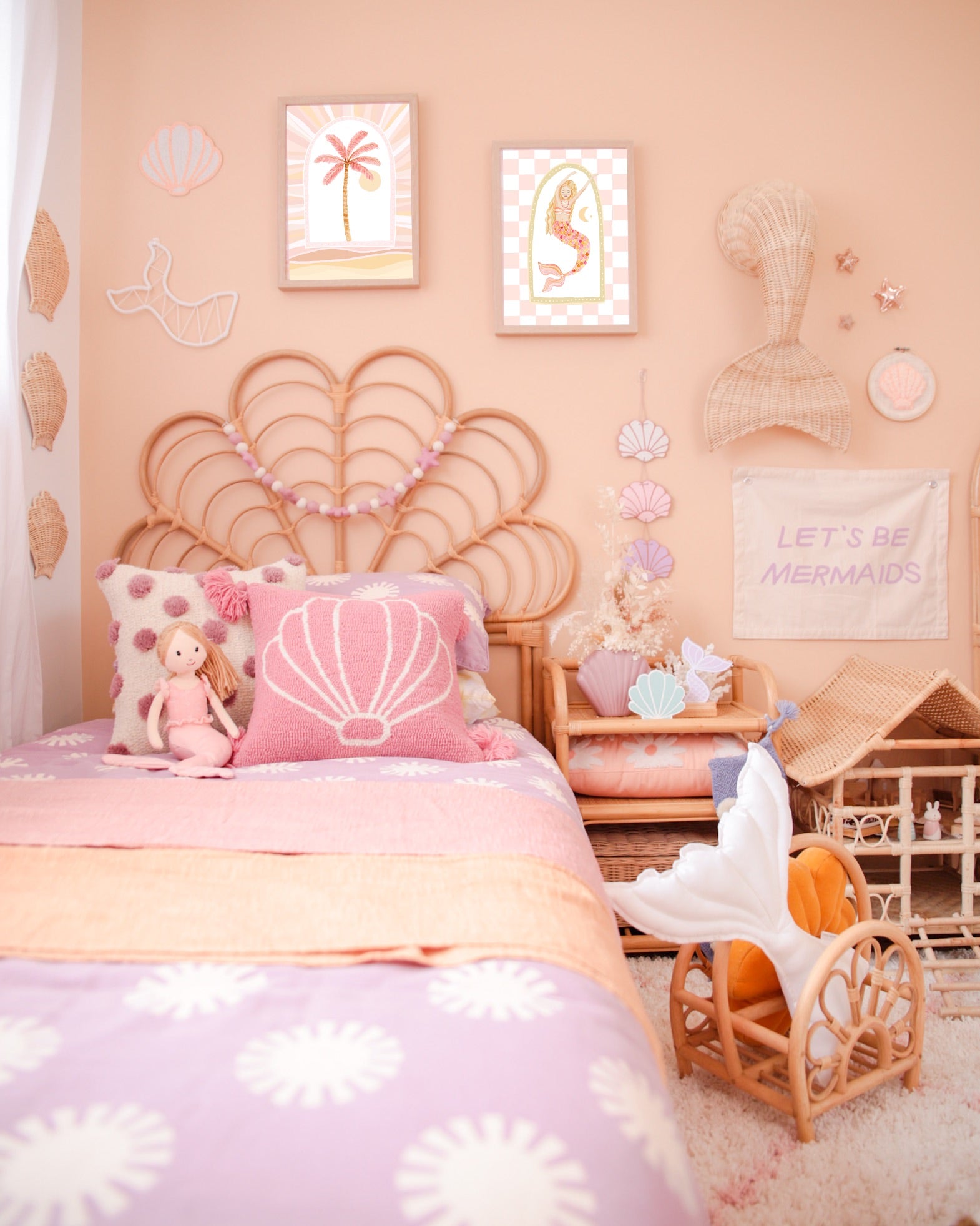 Mermaid Lacey Art Print