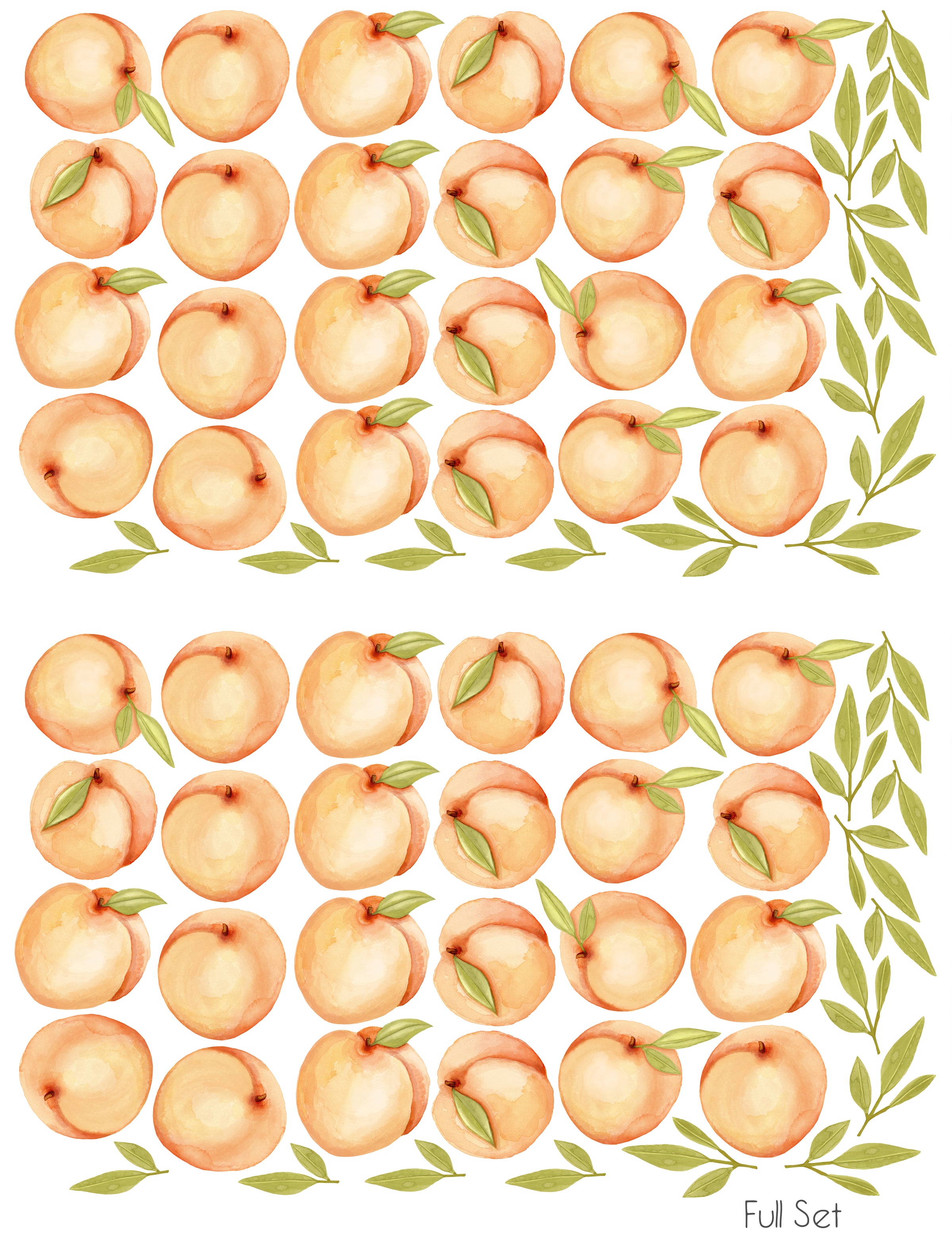 Peach Wall Stickers