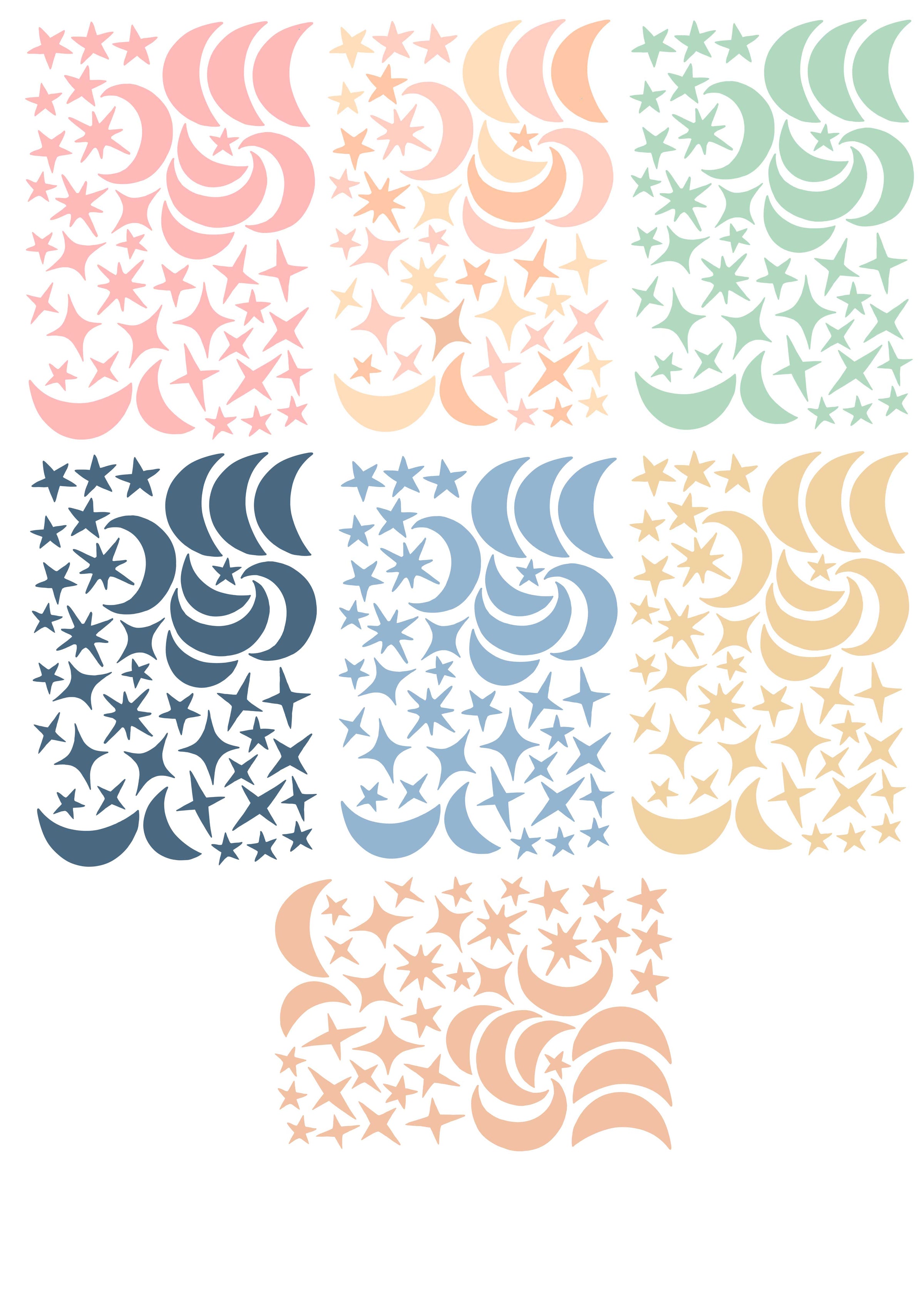 Stars & Moons Wall Stickers