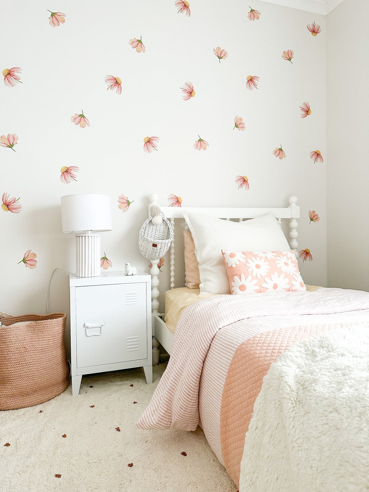 Peachy Flower wall stickers