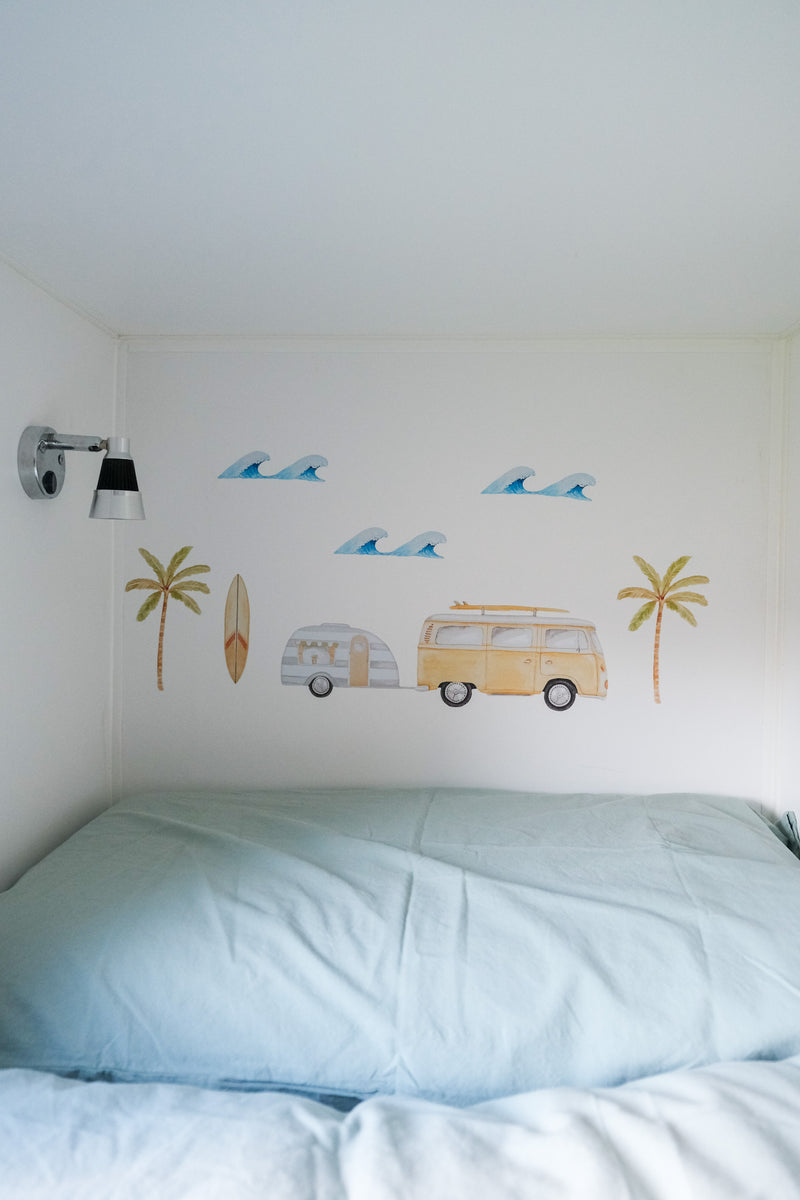 Mini Coast Life Wall Stickers - Mustard