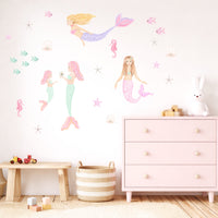 Mermaid Magic Wall Stickers - Pastel