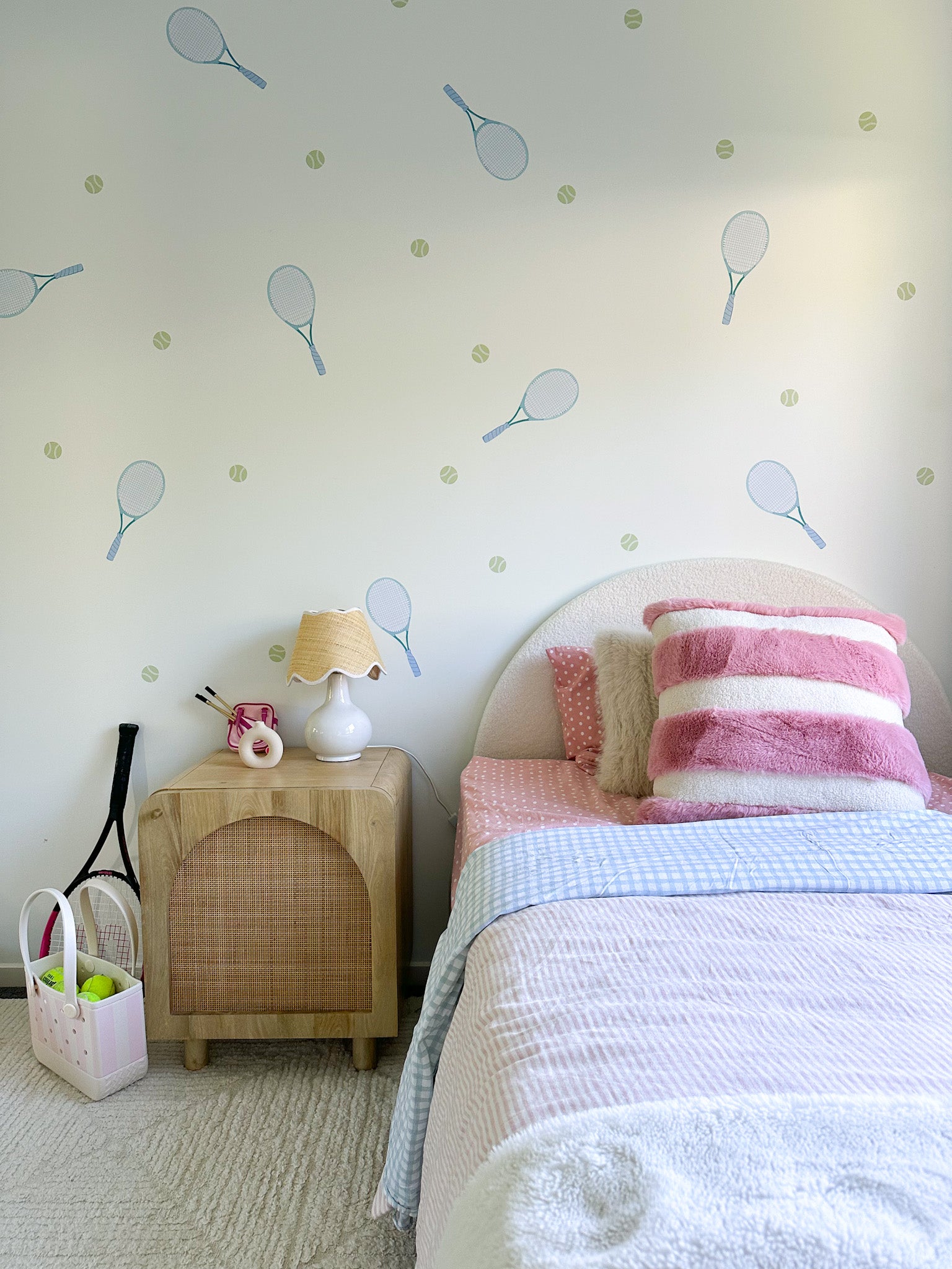 Tennis Wall Stickers - Blue