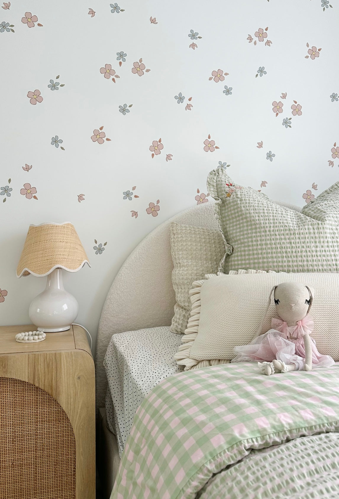 Floral wall decals for girls rooms and nurseries