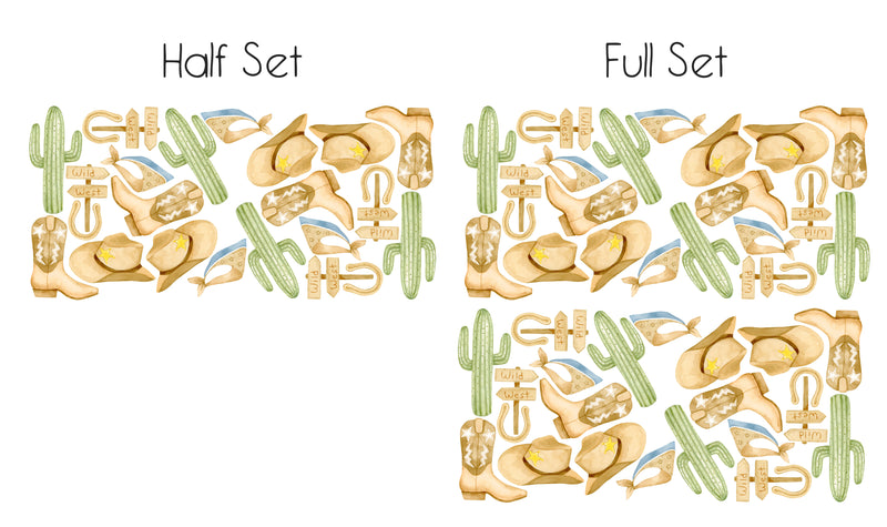 Cowboy wall stickers