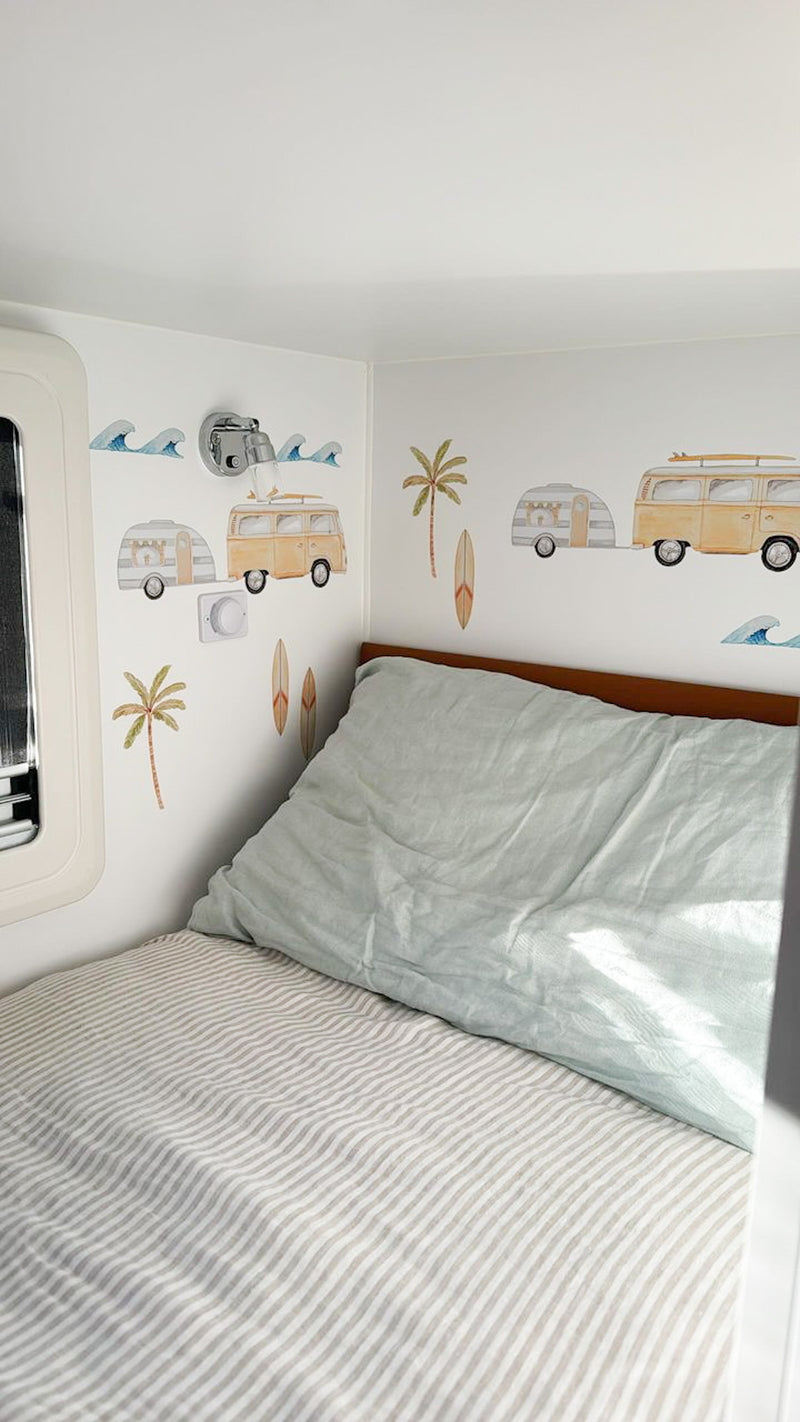 Mini Coast Life Wall Stickers - Mustard