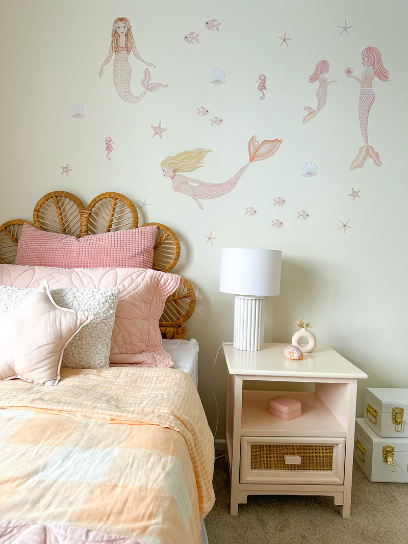 girls bedroom - mermaid wall stickers