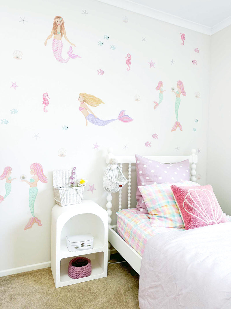 Mermaid Magic Wall Stickers - Pastel