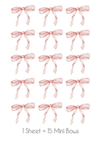 Mini Bow wall Stickers
