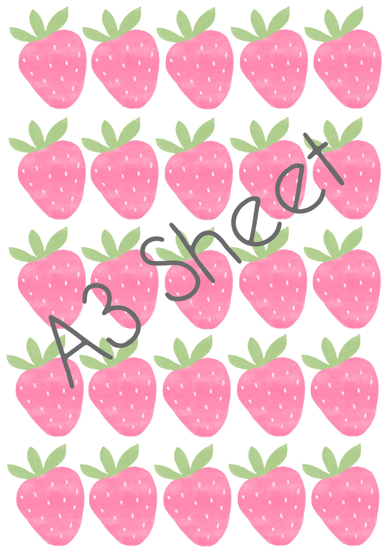 Mini Strawberry Wall Stickers