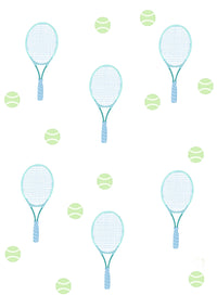 Tennis Wall Stickers - Blue
