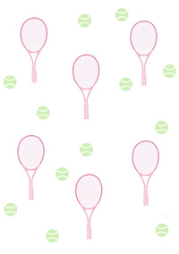 Tennis Wall Stickers - Pink