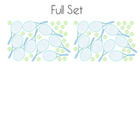 Tennis Wall Stickers - Blue