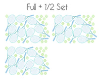 Tennis Wall Stickers - Blue