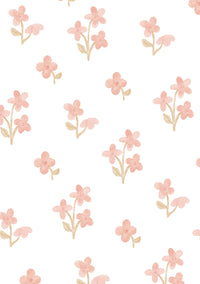 Vintage Flowers Pink - Wall Stickers