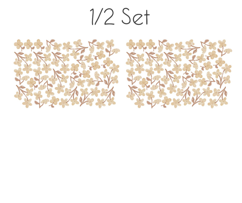Vintage Flowers Beige - Wall Stickers