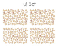 Vintage Flowers Beige - Wall Stickers