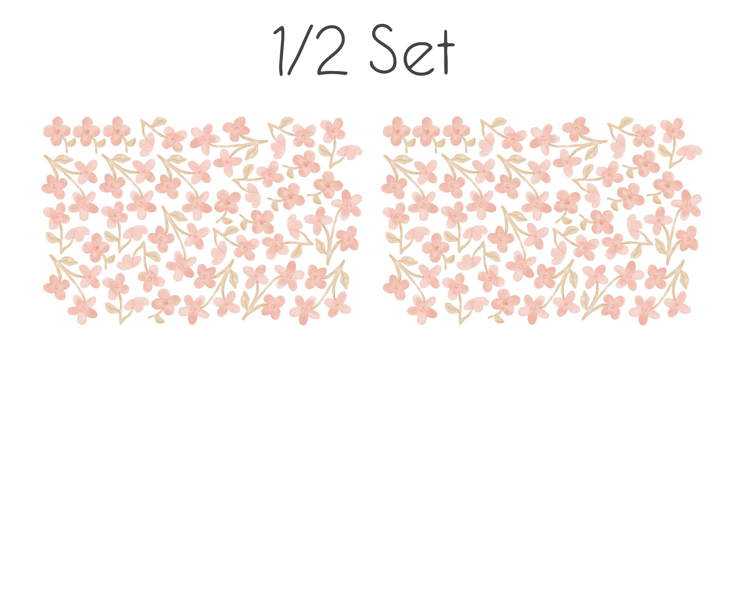 Vintage Flowers Pink - Wall Stickers