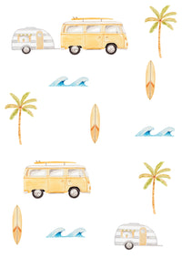 Mini Coast Life Wall Stickers - Mustard