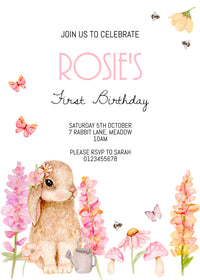 Bunny Garden Invitation