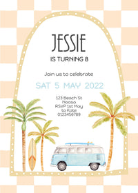 Combi Beach Invitation - Beige
