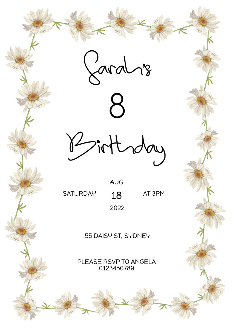 Daisy Chain Invitation