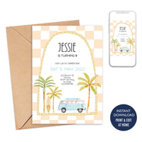 Combi Beach Invitation - Beige
