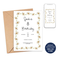Daisy Chain Invitation