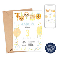 Jungle Party Invitation