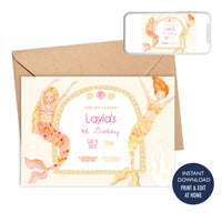 Mermaid Invitation