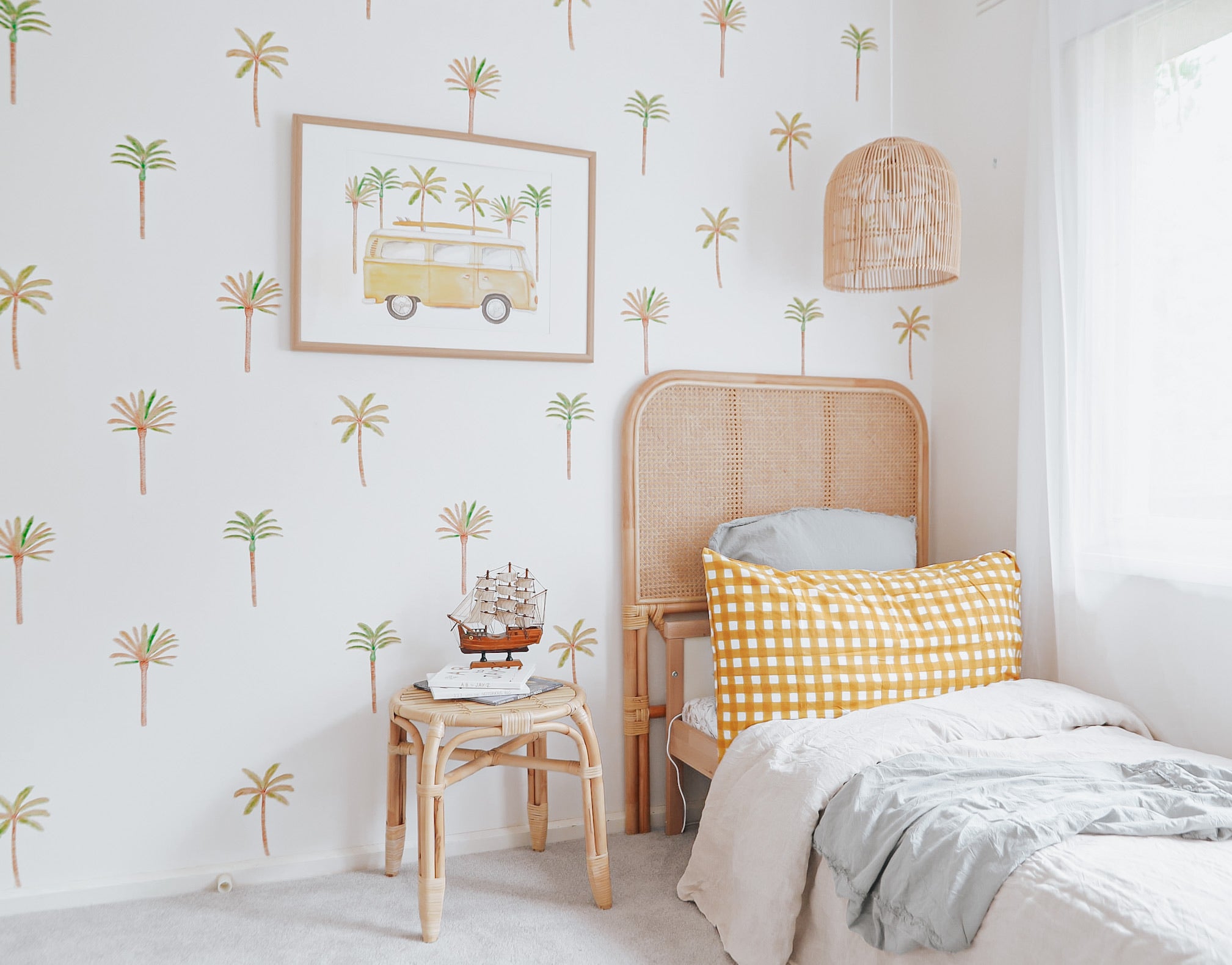 Palm tree wall stickers for childrens bedrooms and nurseries