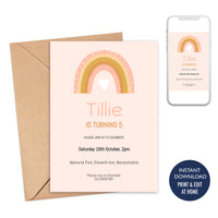 Rainbow Love Invitation