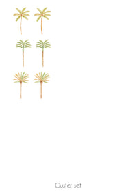 Happy Palm Wall Stickers- Green Mixed