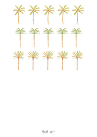 Happy Palm Wall Stickers- Green Mixed