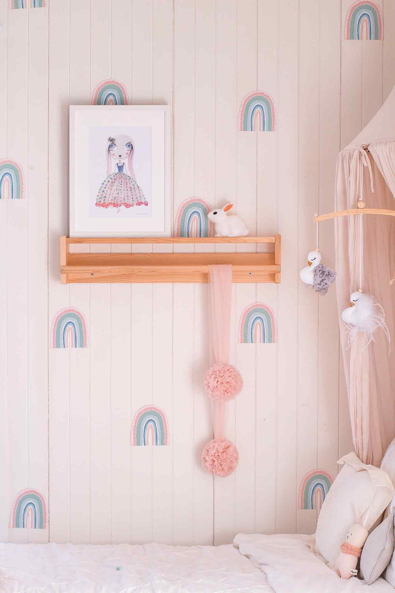 Rainbow Wall Stickers - Pink