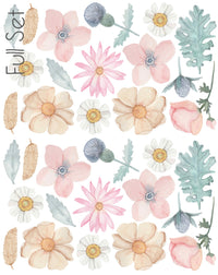 Dusky Bouquet Wall Stickers