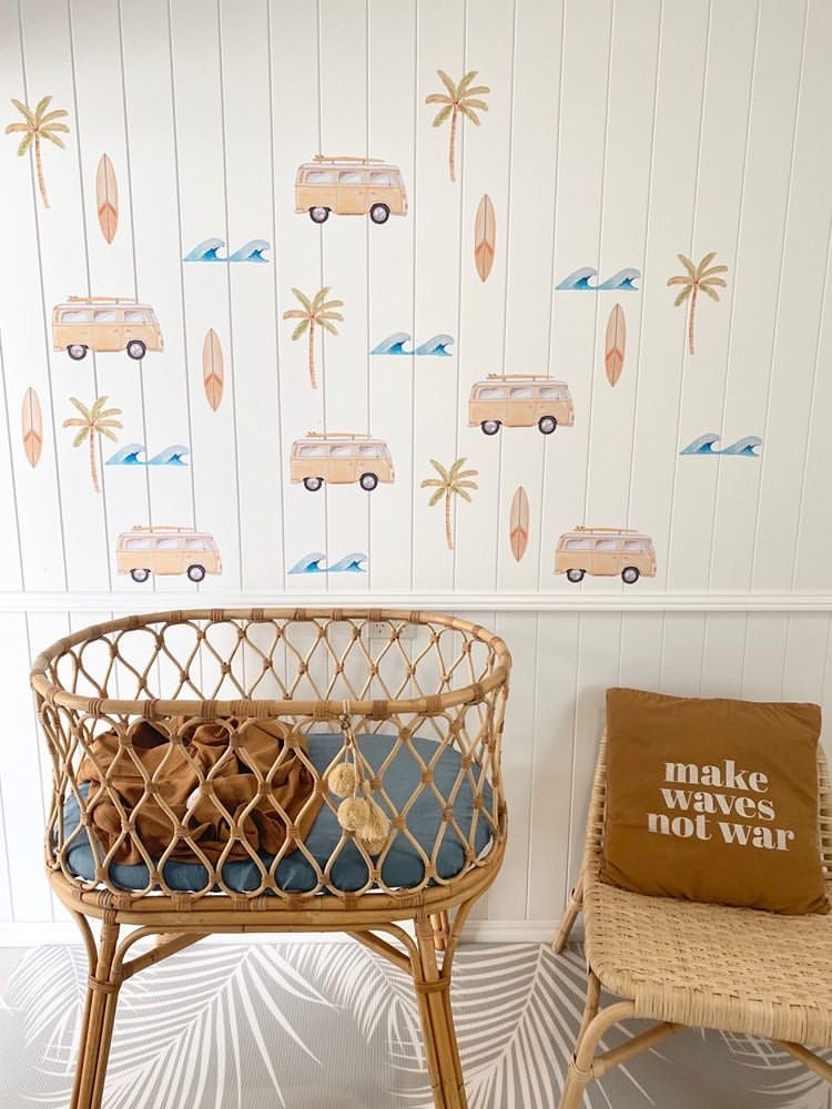 Coast Life Wall Stickers - Mustard