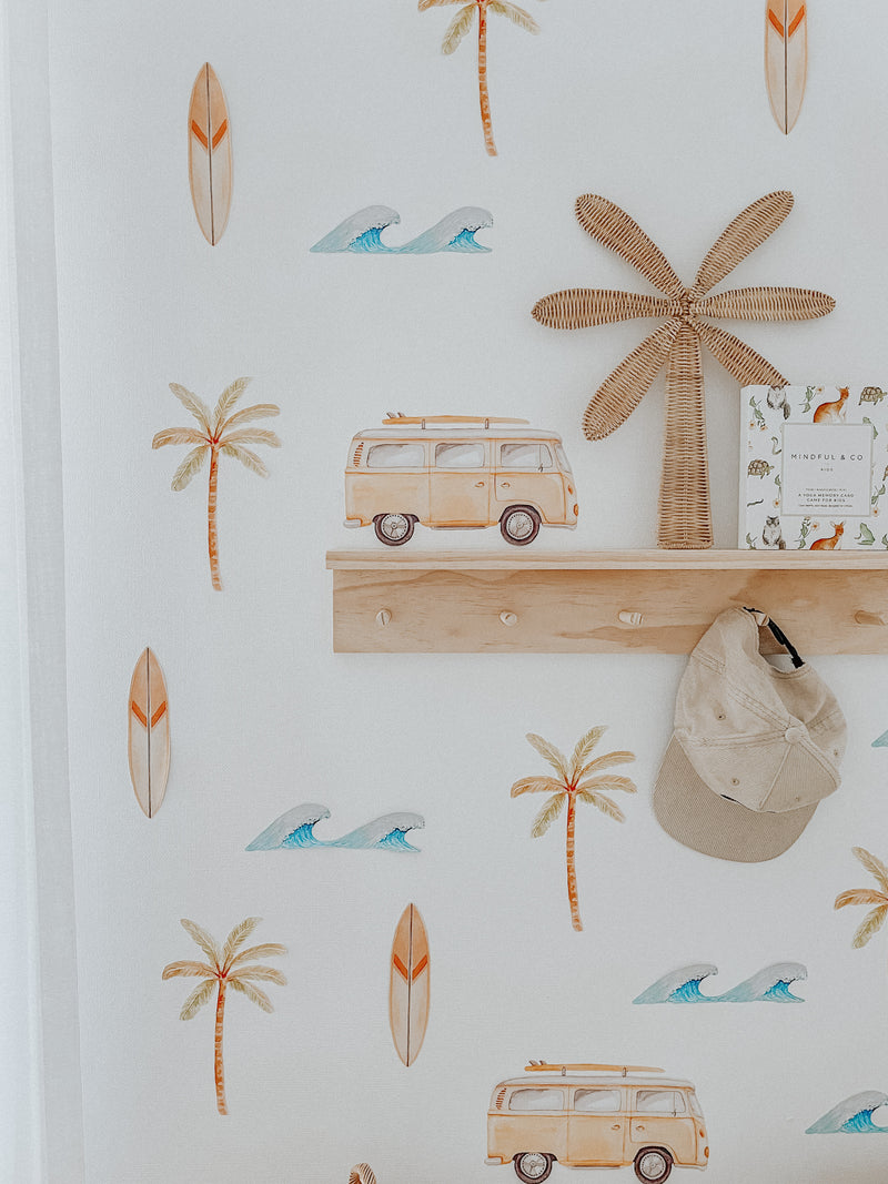 Coast Life Wall Stickers - Mustard