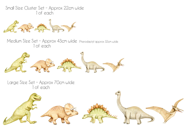 Mixed Dinosaur Wall Sticker Sets